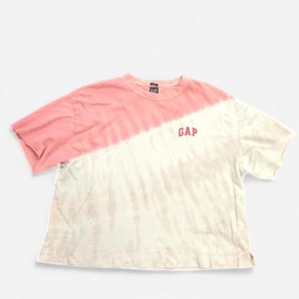 Gap Tie-Dye Crop Sleeve Tee